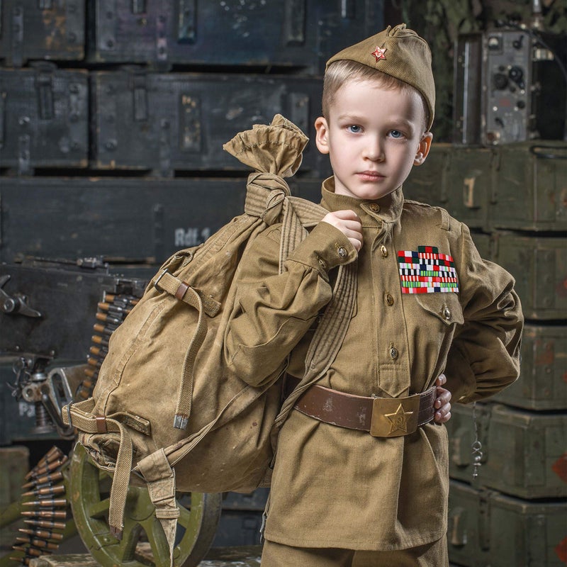 Skeleteen Military Combat Medal Ribbons - Pretend Army War Hero Costume Accessories Ribbon Medals Pins - Image 4